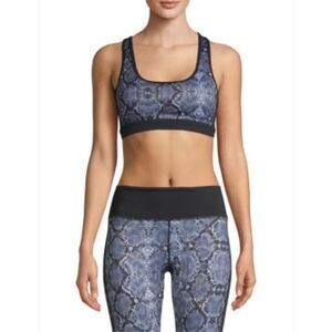 Roberto Cavalli SPORT Snakeskin-Print Sports Bra S